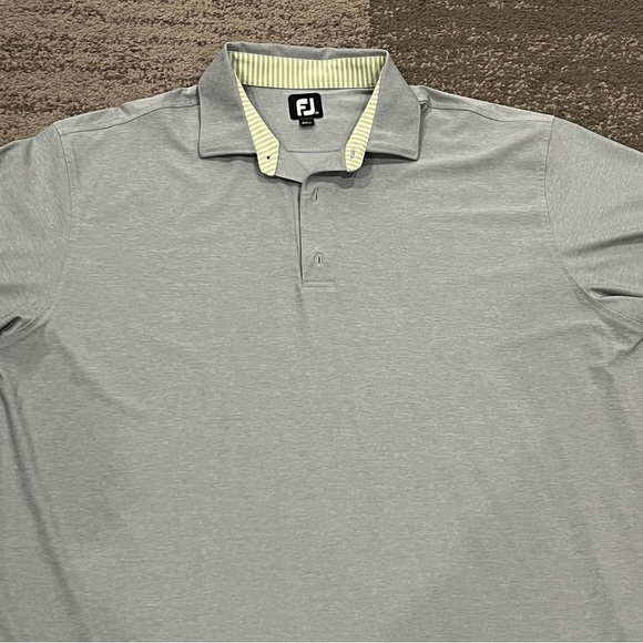 Footjoy FJ Men’s 2XL Green Polo Shirt Performance Swisher Sweets Short Sleeve - Picture 2 of 12